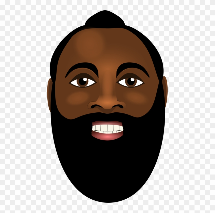 James Harden Houston Rockets Nba Basketball Face - James Harden Clipart #278323