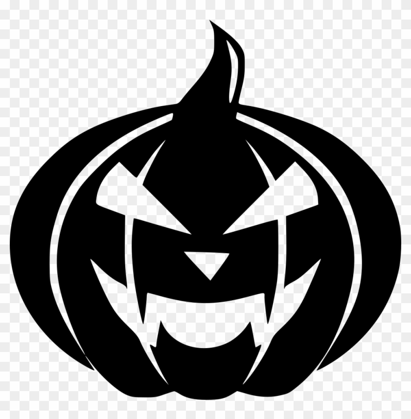 Png File Svg - Scary Black Pumpkin Clipart