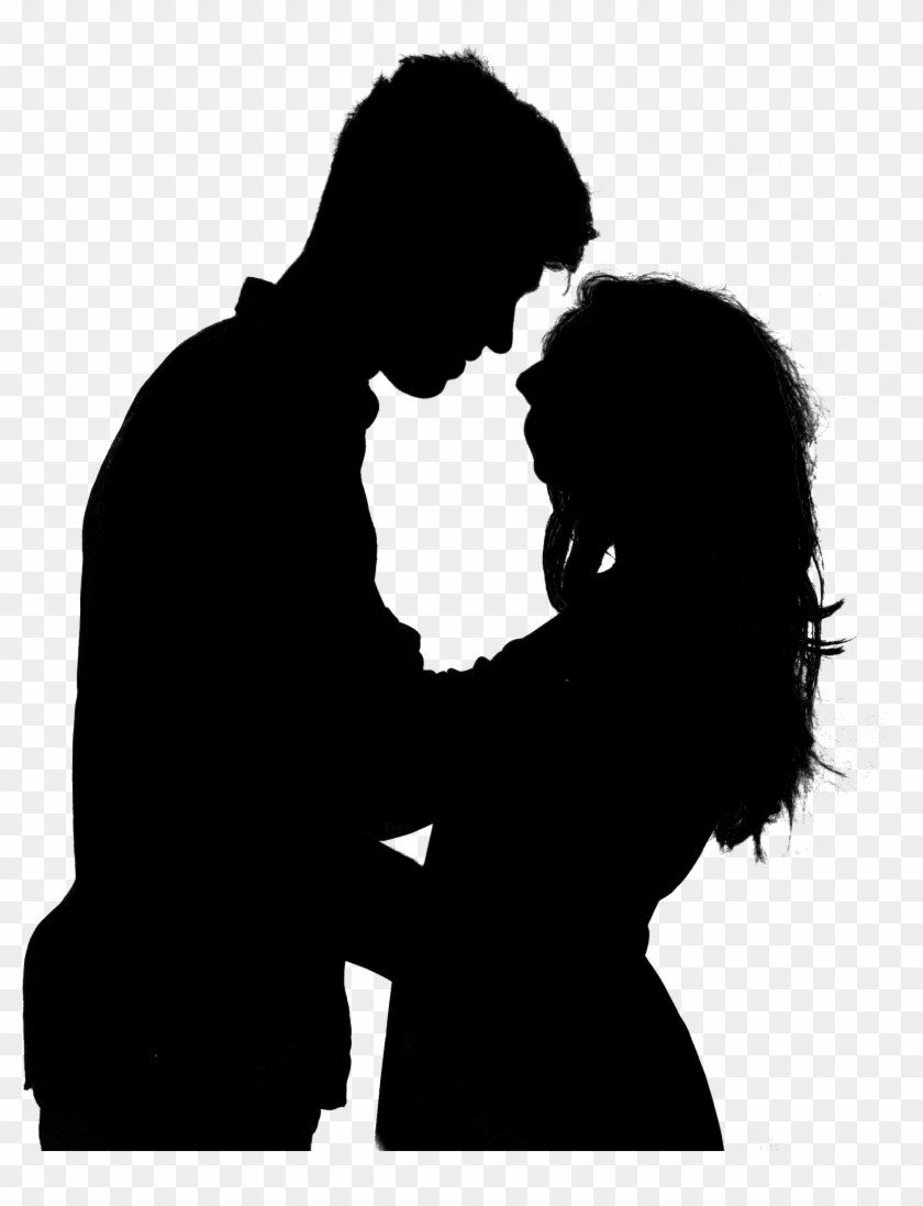 Couple Silhouette Png Transparent Image - Man And Woman Silhouette Png Clipart #278577