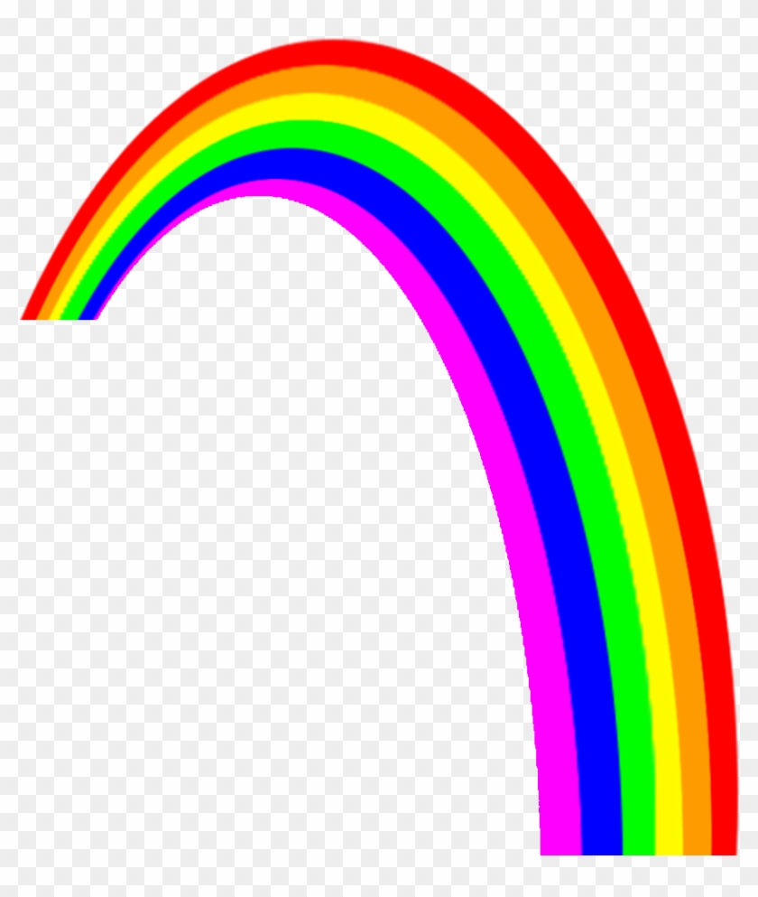Drawn Rainbow Half Circle - Rainbow Clipart Transparent Background - Png Download