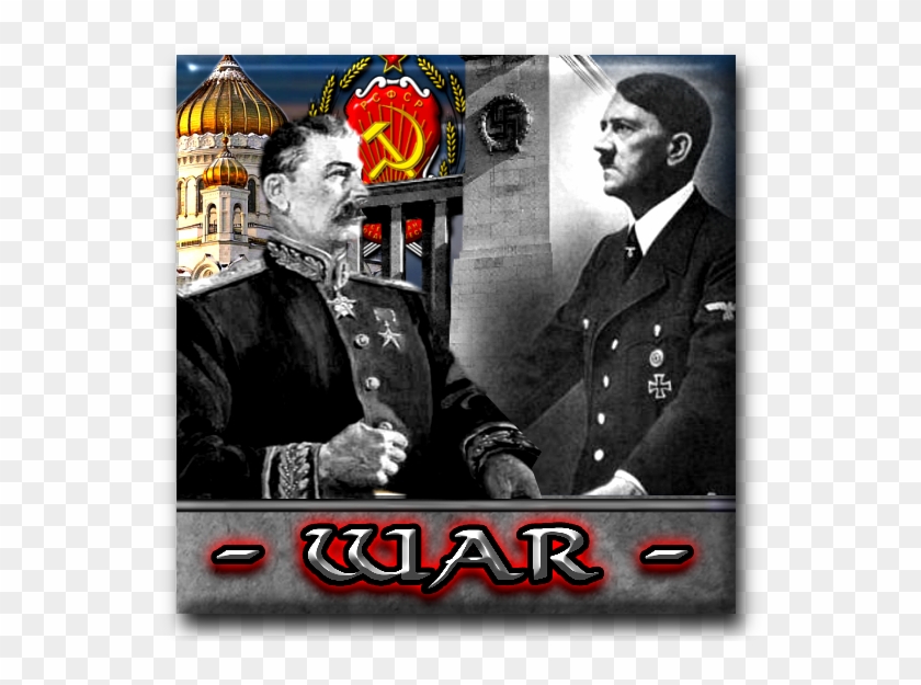 Stalin And The Great Patriotic War - Adolf Hitler Stalin Caps Clipart #279069