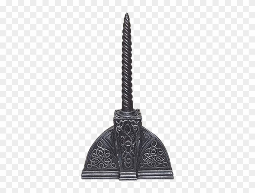 Celtic Half Circle Candle Holder - Sword Clipart