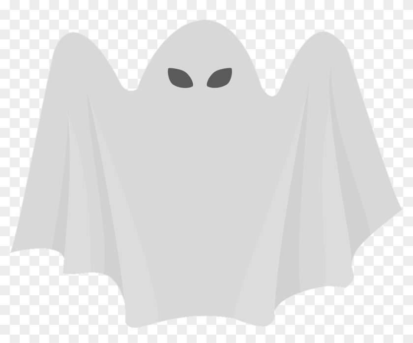 Creepy Clipart Scary Ghost - White Ghost - Png Download