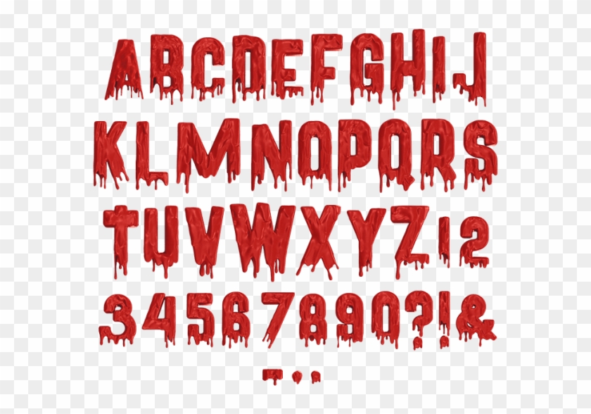 Invisible Horror Font - Horror Letter Font Clipart #279638