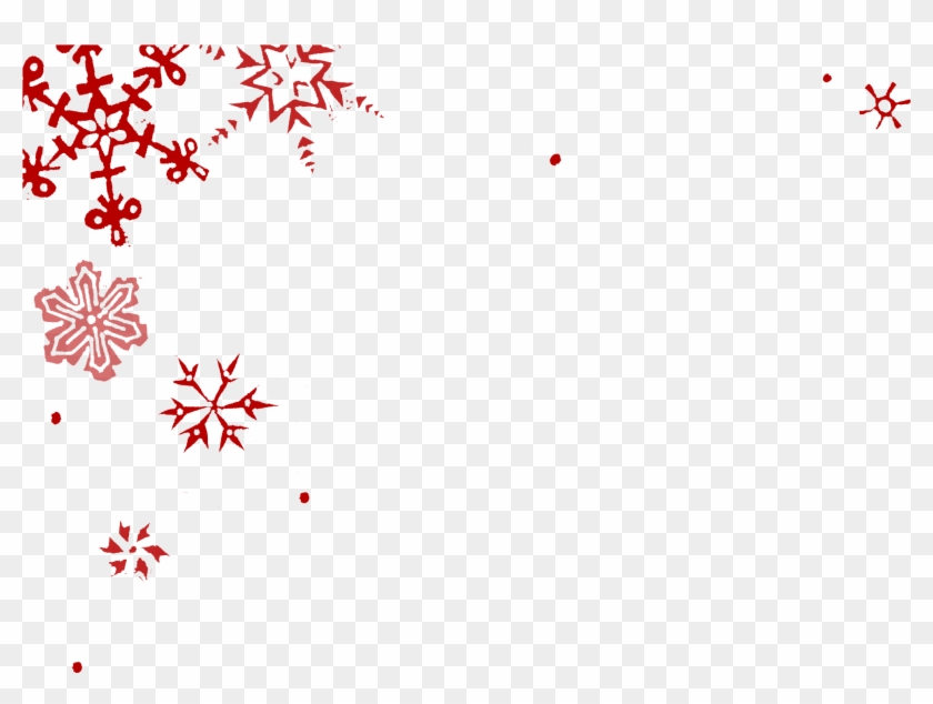 Red Snowflakes Png Clipart