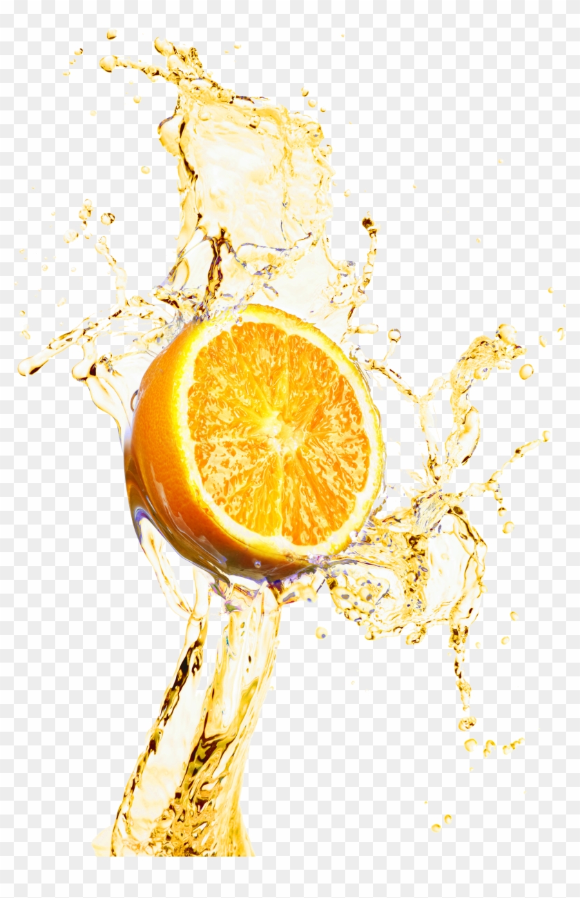 Material Lemonade Decoration Juice Splash Design Orange - Orange Clipart #279768
