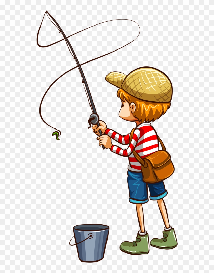Cat Fishing Png - Fishing Clipart Transparent Png #279790