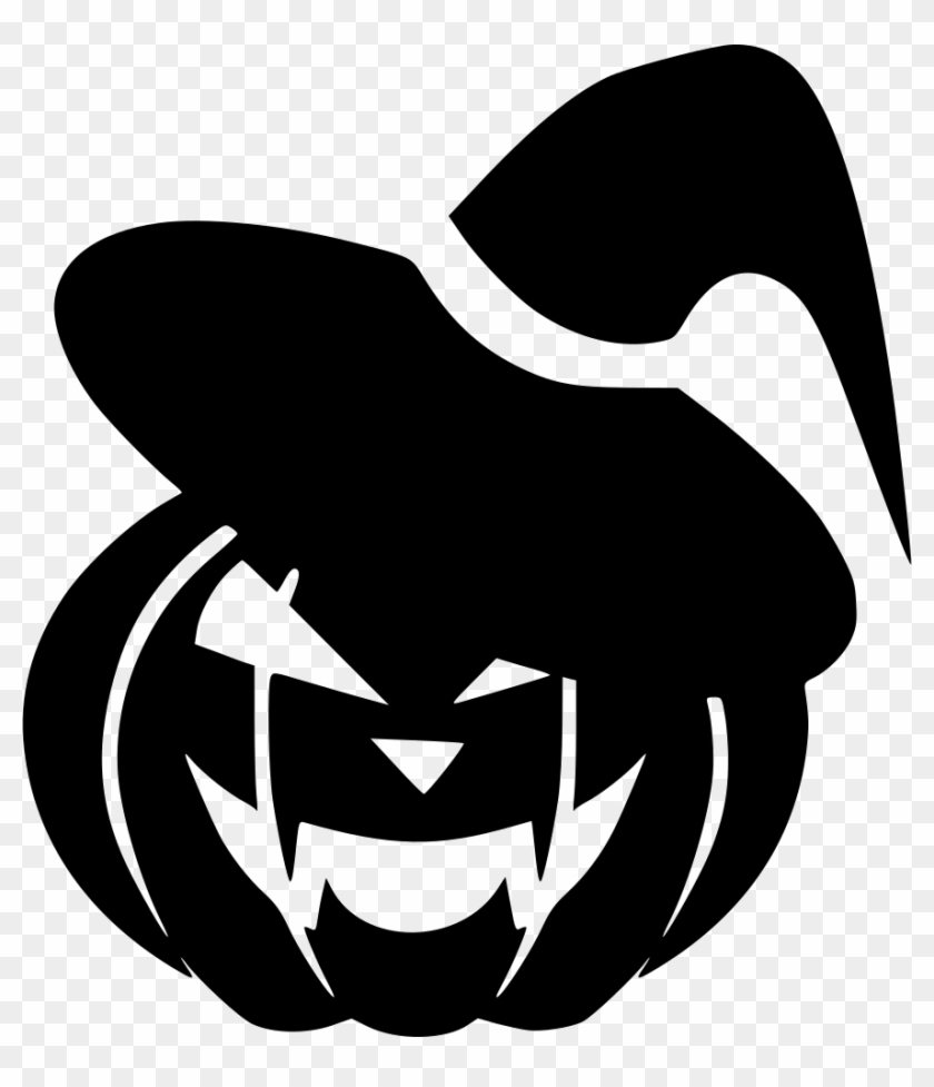 Scary Black Pumpkin Clipart