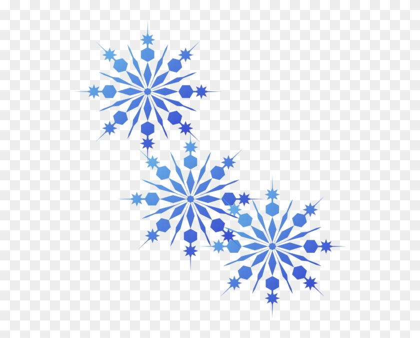 Png Royalty Free Snowflakes Blue Clip Art At Clker - Blue Snowflakes Clipart Transparent Png #279842