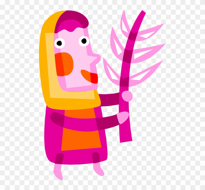 Vector Illustration Of Virgin Mary, Mother Of Jesus Clipart #2701337