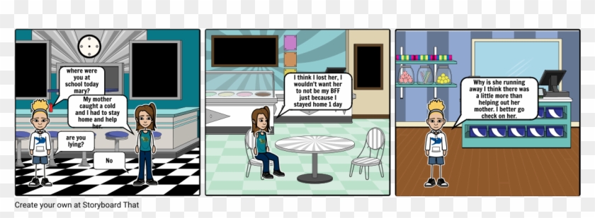 Mary And Alice - Cartoon Clipart