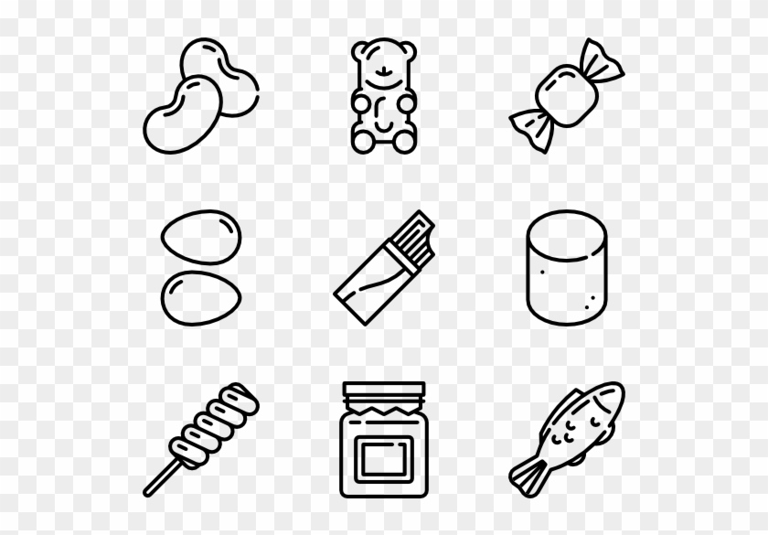 Candy And Sweets - Candy Icons Clipart #2701557