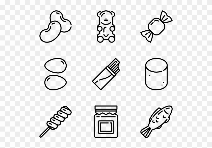 Candy And Sweets - Candy Icons Clipart