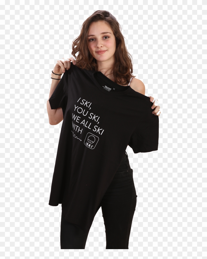 Iski Ladies Fitted T-shirt - Girl Clipart #2701604