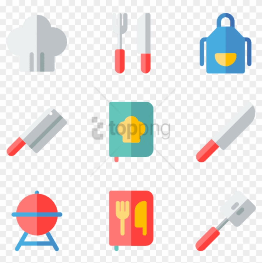 Free Png Kitchen Icons Vector - Kitchen Icons Vector Png Clipart