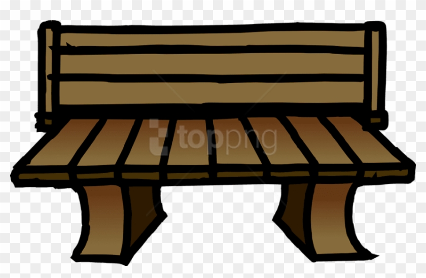 Free Png Park Bench Cartoon Png Image With Transparent - Wooden Chair Clip Art #2701811