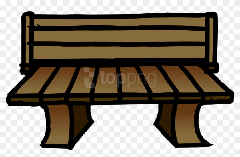 Free Png Park Bench Cartoon Png Image With Transparent - Wooden Chair Clip Art