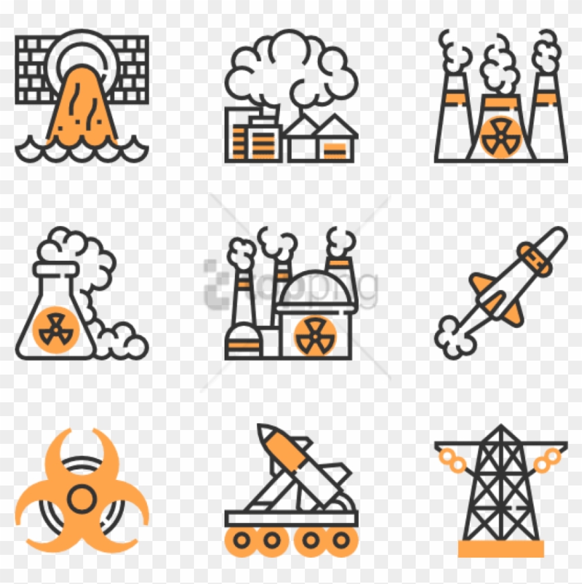 Free Png Nuclear 30 Icons View All 3 Icon - Radiation Cartoon Png Clipart