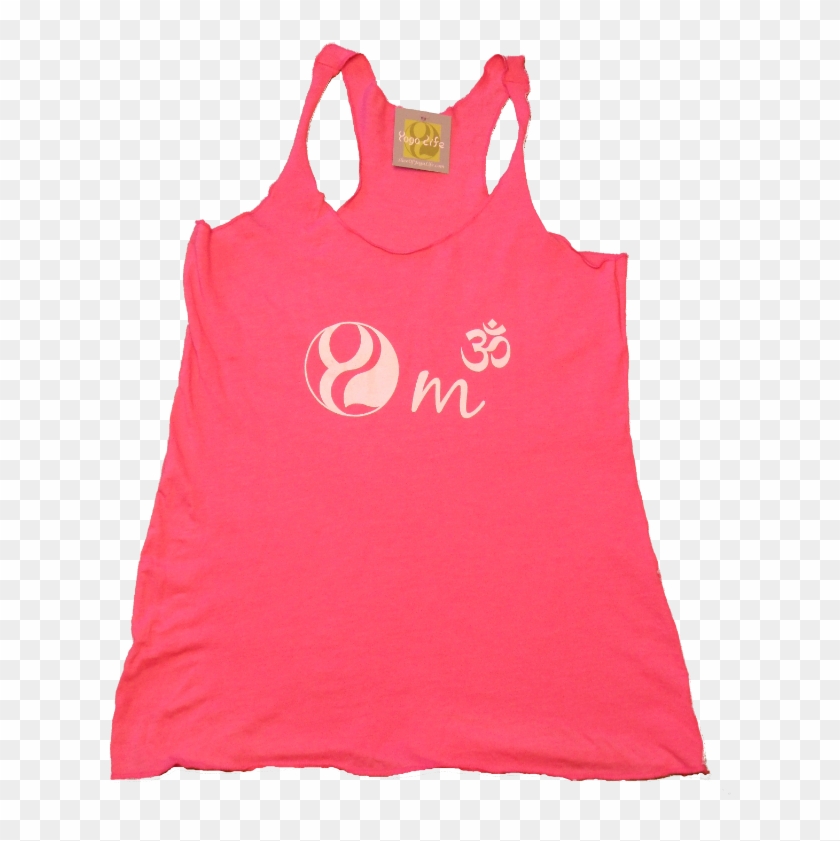 Om Tank Front Pink - Active Tank Clipart