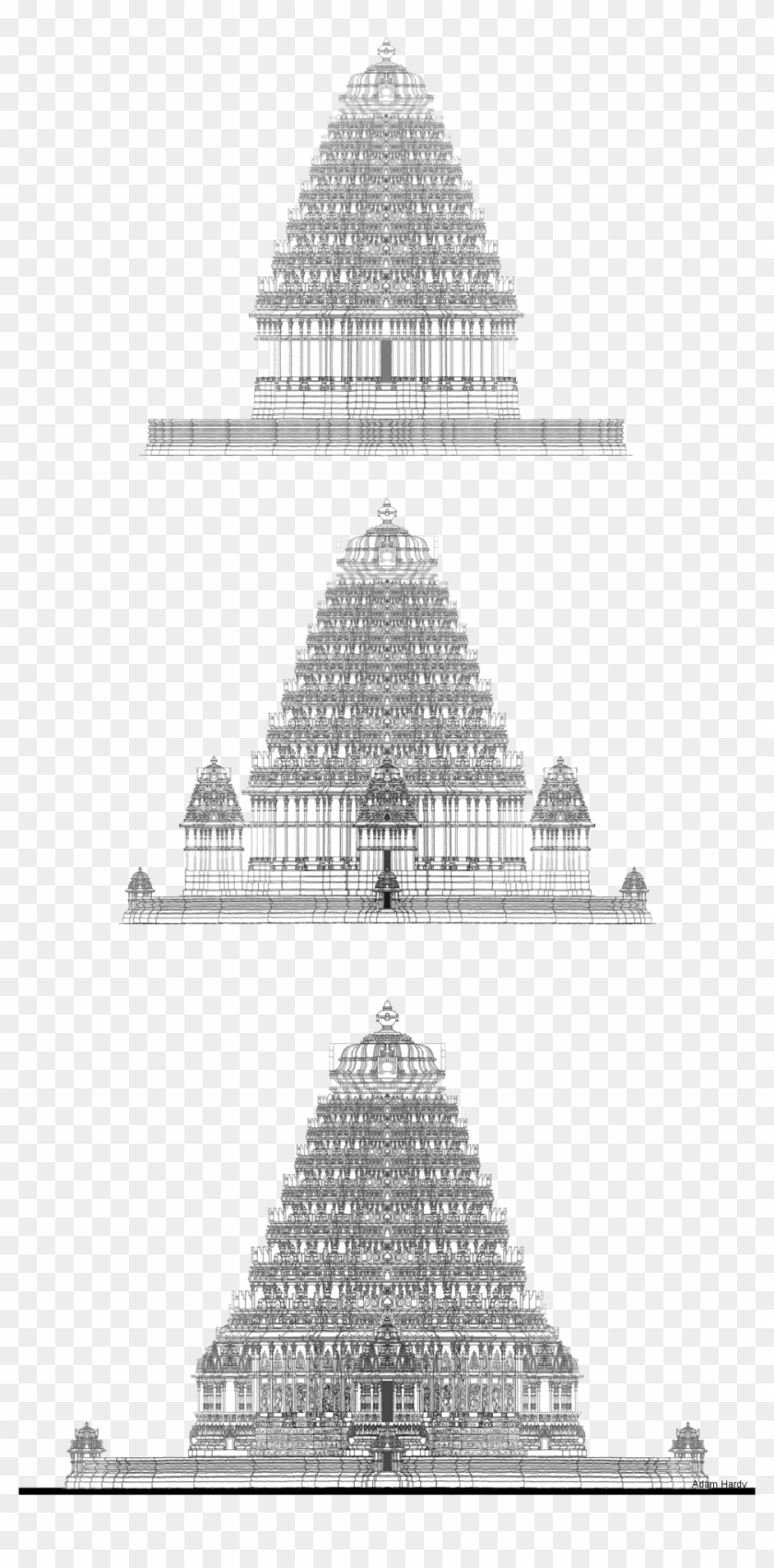 Design For Shree - Design Of South Indian Temple Clipart