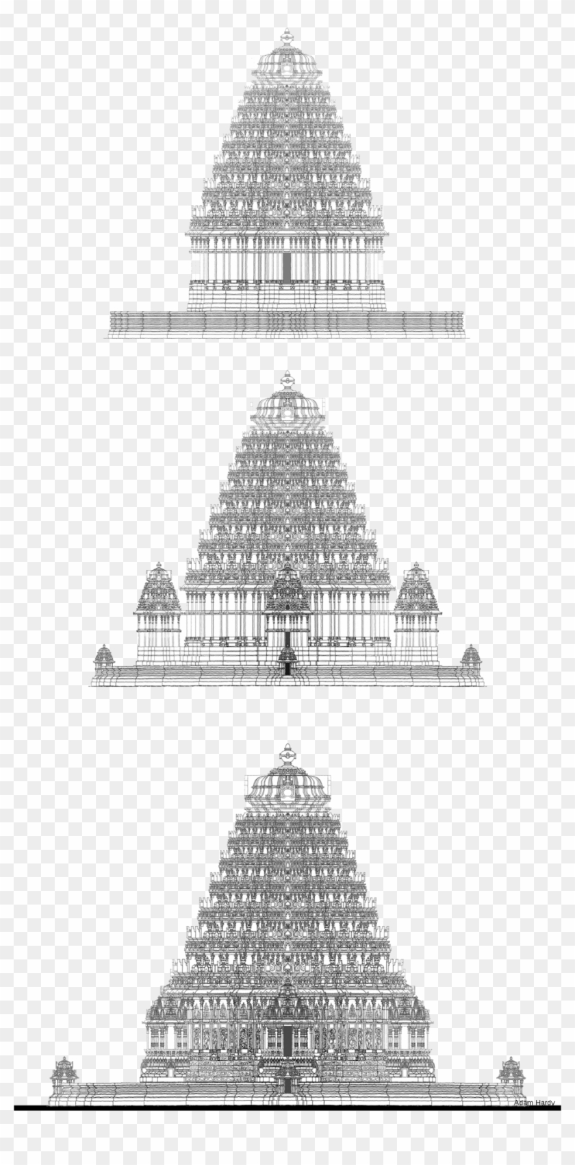 Design For Shree - Design Of South Indian Temple Clipart