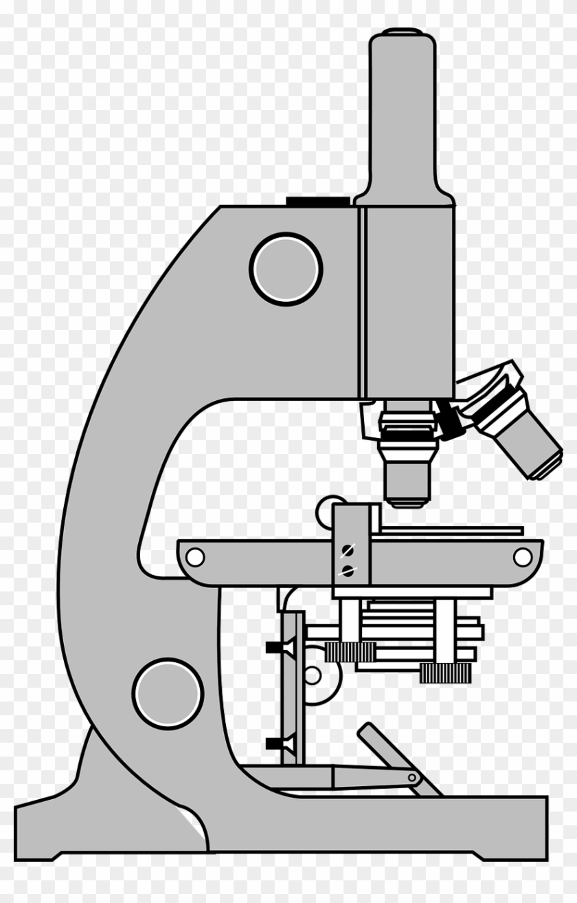 Microscope Research Test Png Image - Microscope Clipart With Label Transparent Png