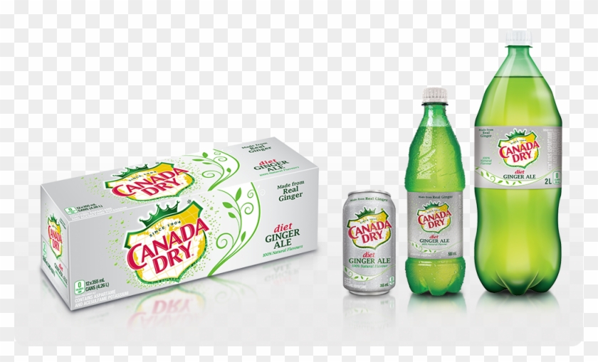 Canada Dry Diet Ginger Ale Products In A Box, A Can - Frucade Clipart #2702725