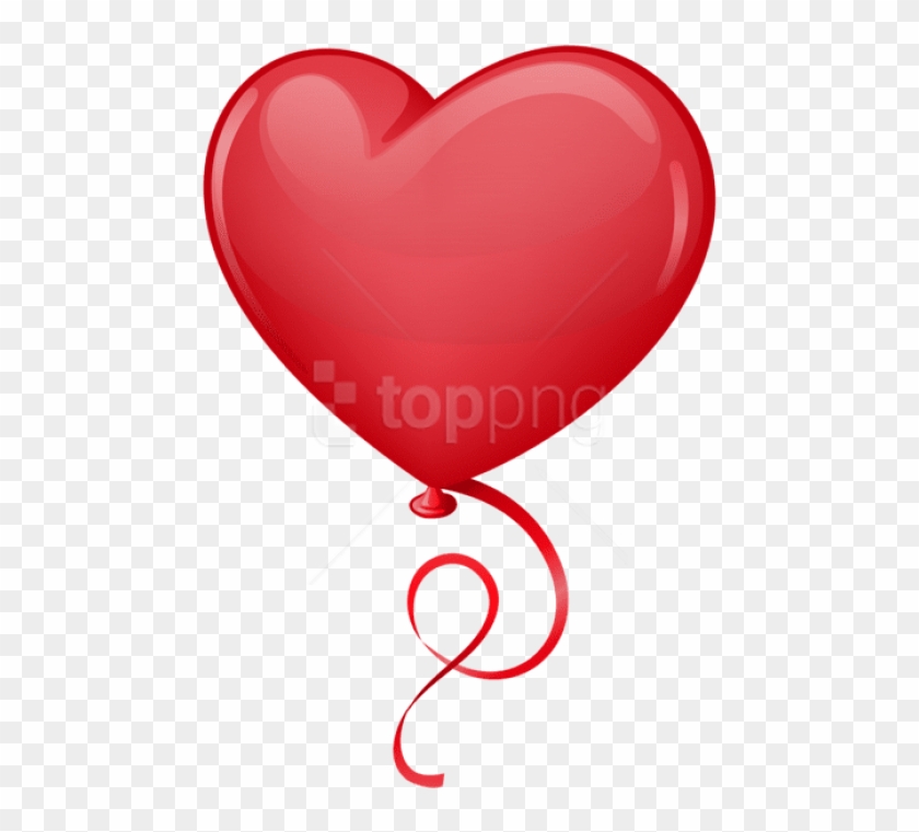 Free Png Download Red Heart Balloon Png Images Background - Clip Art Heart Balloon Transparent Png