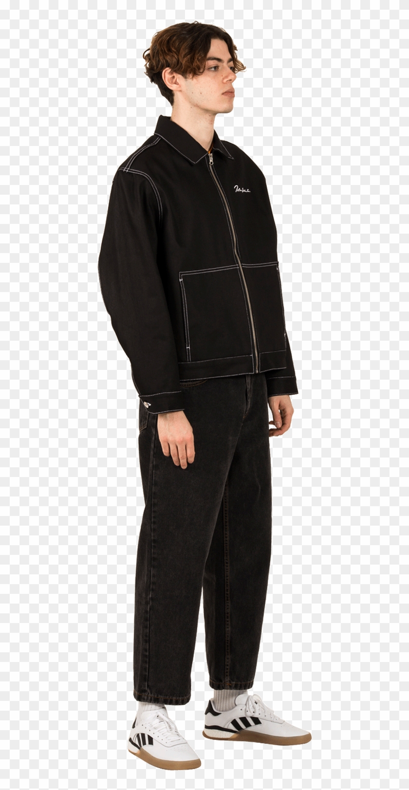 94 Denim Jacket Pol-denim Jkt Blk - Leather Jacket Clipart