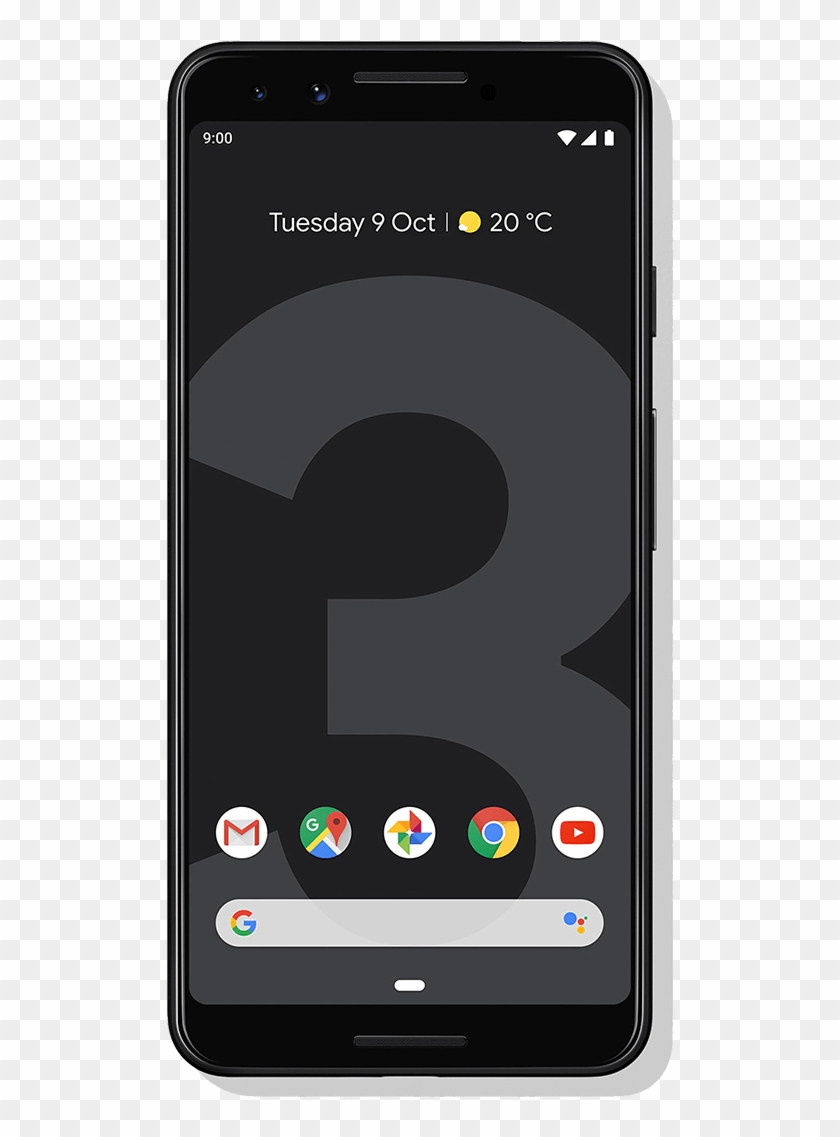 Google Pixel - Google Pixel 3 Just Black Clipart #2704822