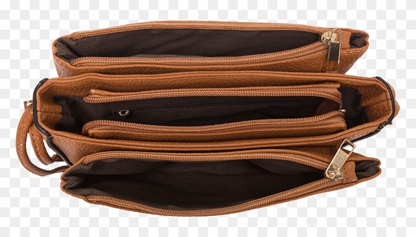 Anna Orange Tan Crossbody Womens Handbag - Suede Clipart