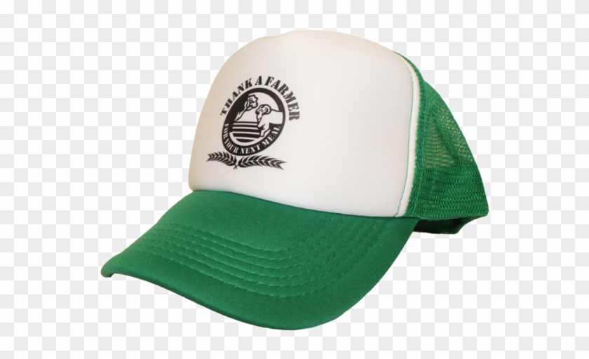 Green & White - Baseball Cap Clipart