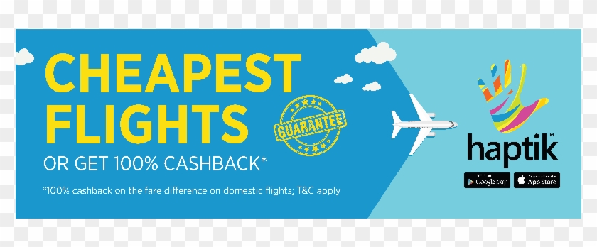 Haptik Promises The Cheapest Flight Tickets Or Your - Airlines Hoarding Clipart