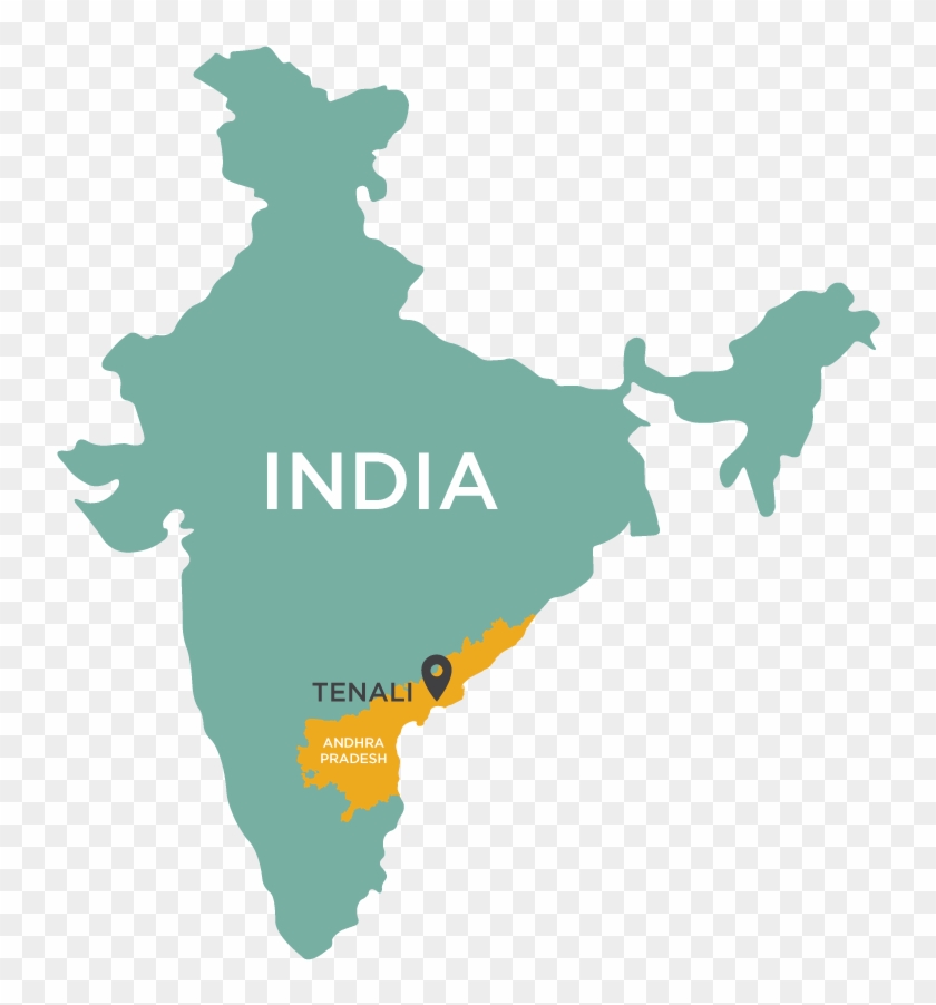 With Over 70% Of India's Population Living In 550,000 - Map Of India Clipart #2708845