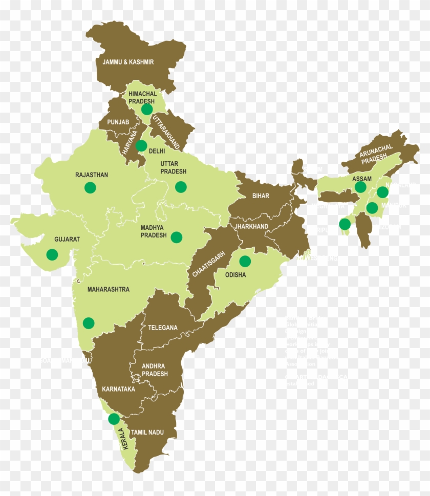 Outreach - Haryana In India Map Clipart