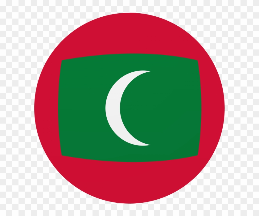 Maldives Round Flag Icon - Circle Clipart