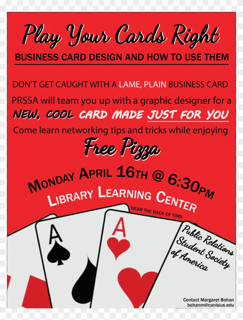 Design Your Own Business Card With Free Pizza - Ace Clipart #2709353