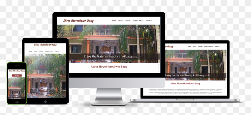 Shree Moreshwar Baug Website Development - Responsive Travel Web Design Clipart