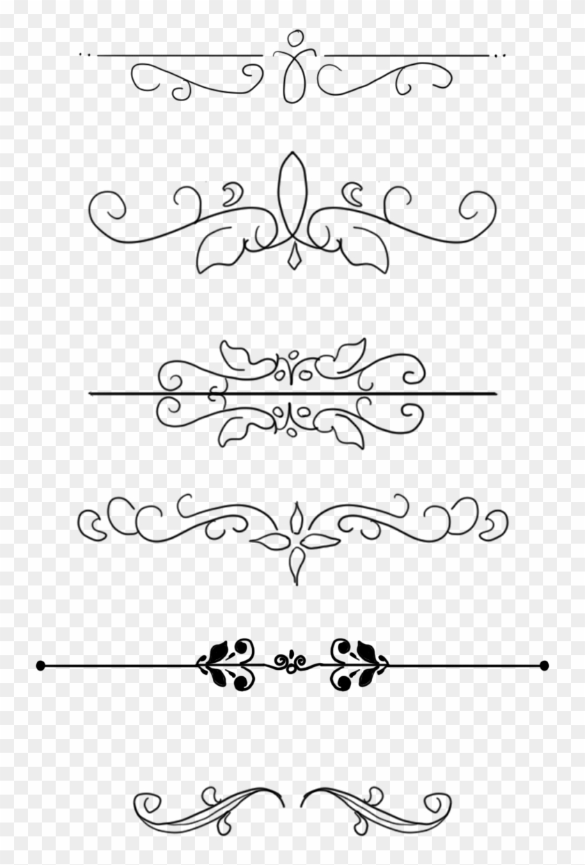 Pattern Dividing Line Border Retro Png And Psd - Portable Network Graphics Clipart #2709420