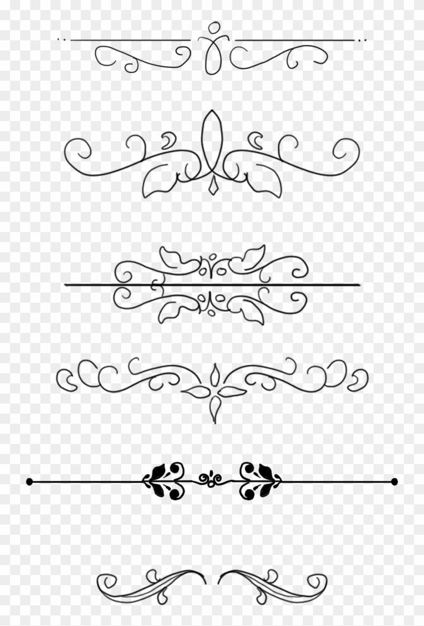 Pattern Dividing Line Border Retro Png And Psd - Portable Network Graphics Clipart