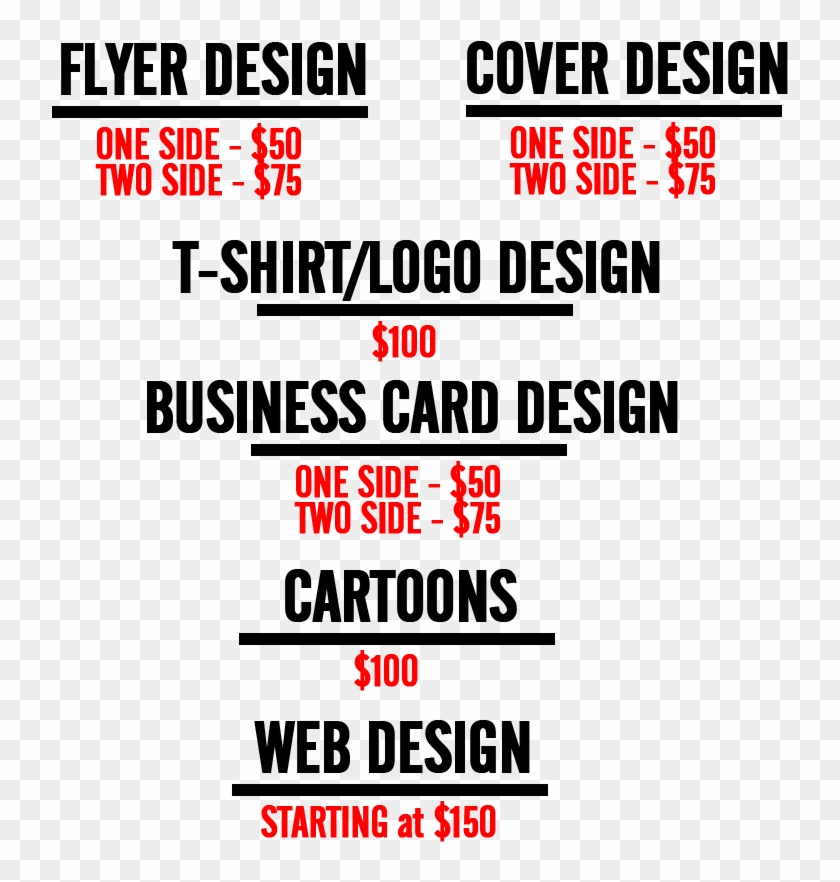 Flyer Design Prices Malaysia Delighted Business Card Freelance Graphic Designer Price Sheet Clipart 2709457 Pikpng