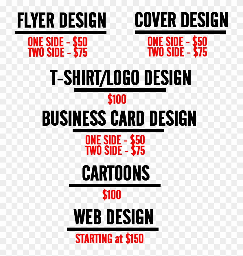 Flyer Design Prices Malaysia Delighted Business Card - Freelance Graphic Designer Price Sheet Clipart
