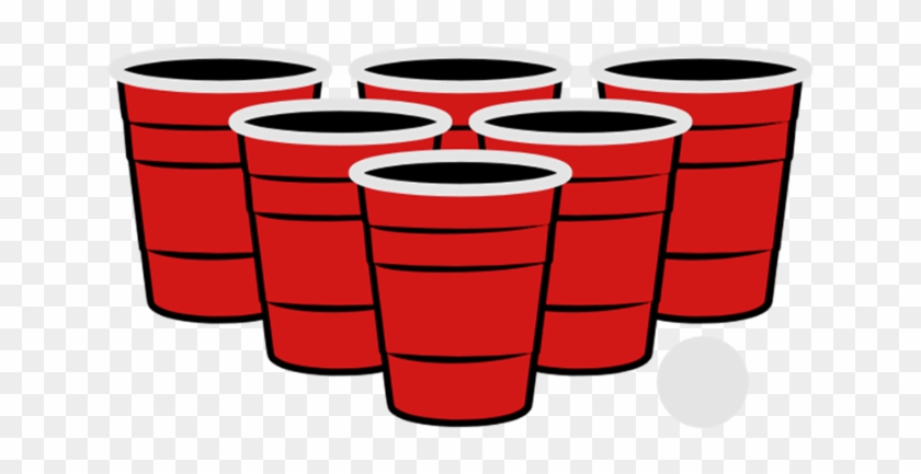 Labels Vector Design - Beer Pong Cups Png Clipart