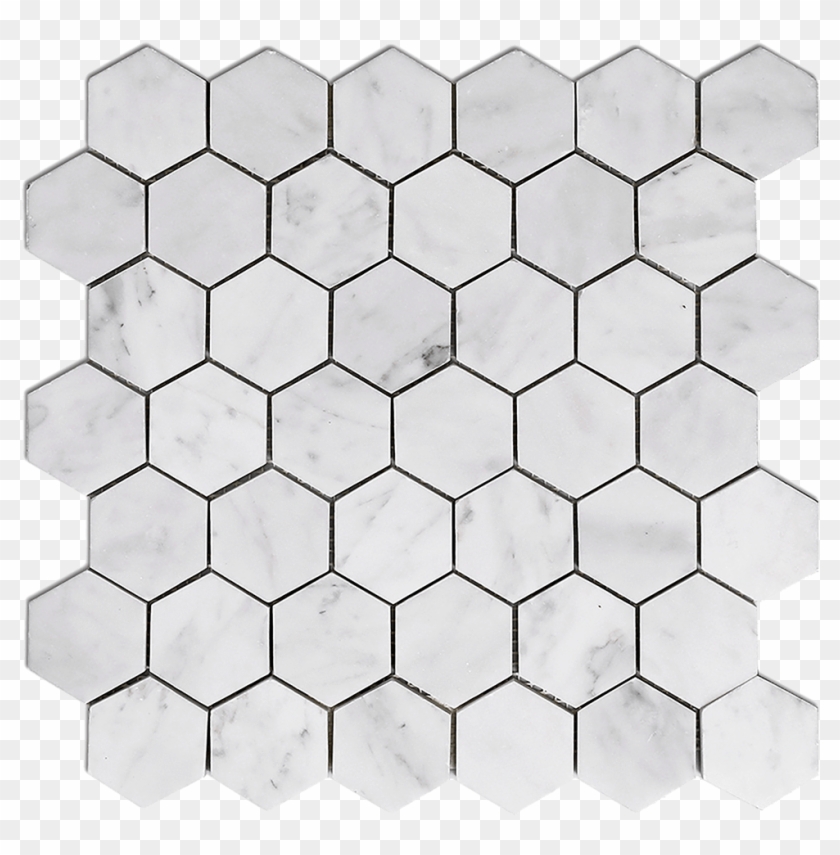 2" Bianco Gioia Marble Mosaic Tile Hexagon - Architecture Clipart #2710374