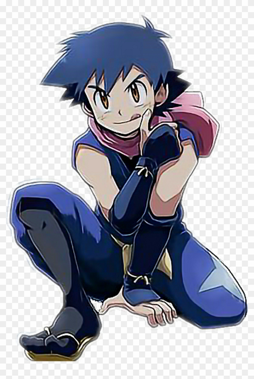 #ashketchum #pokemon #pokemón #greninja #ash-greninja - Male Pokemon As Humans Clipart