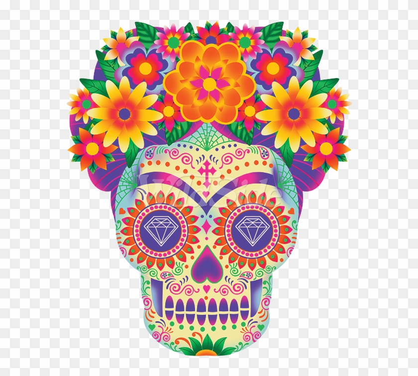 Day Of The Dead Fierce Lady - Illustration Clipart #2711193