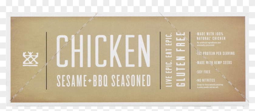 Epic All Natural Meat Bar, Chicken, Sesame & Bbq, - Tan Clipart #2711662