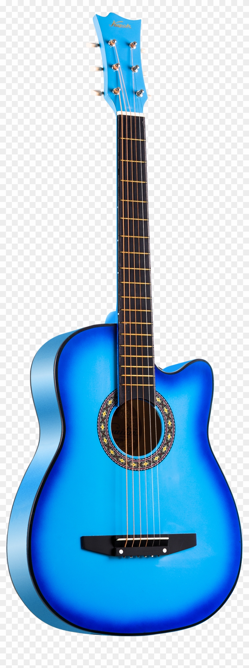 Blue Tiple Guitar Instrument Acoustic-electric Acoustic - Blue Guitar Png Clipart