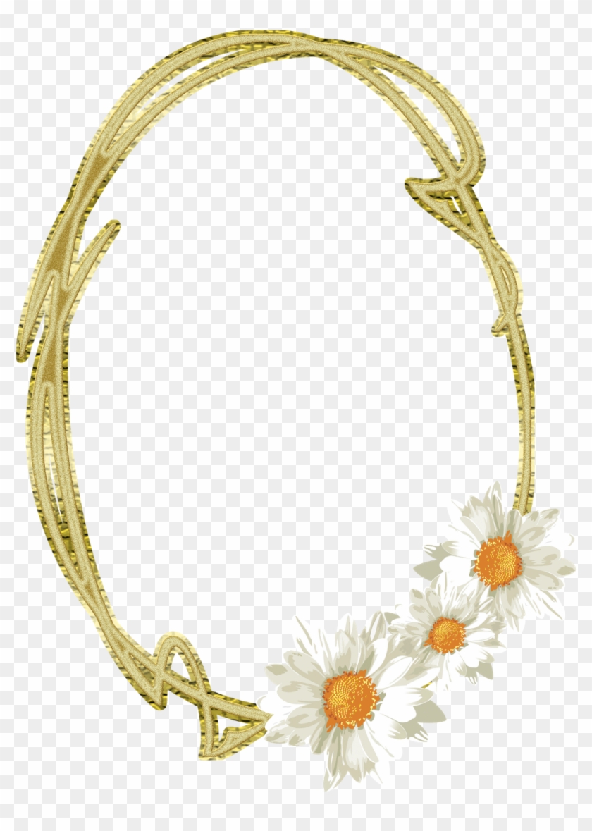 Fra Pic Source - Bordas De Flores Oval Clipart