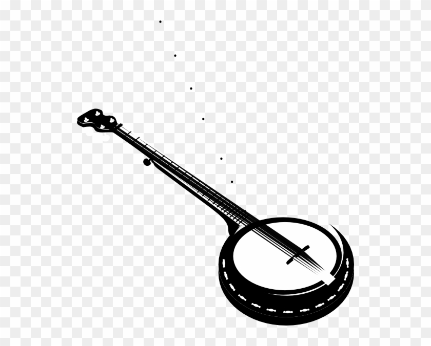 Image Black And White String Clip Art At Clker Com - Banjo Clip Art - Png Download